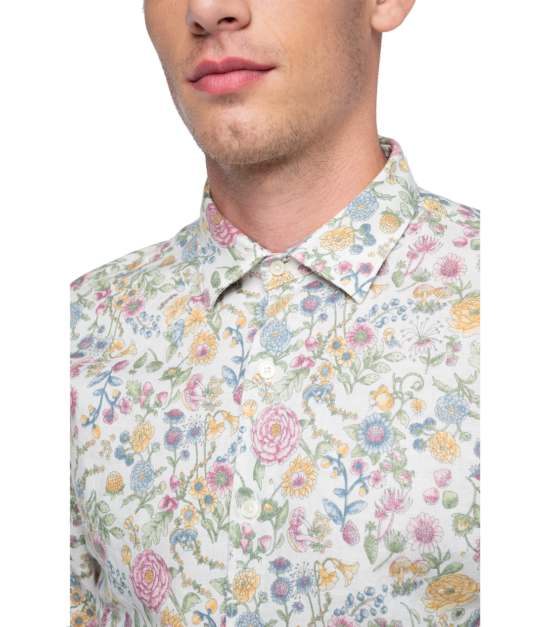 パステルフラワープリントシャツ 詳細画像 パステル 5